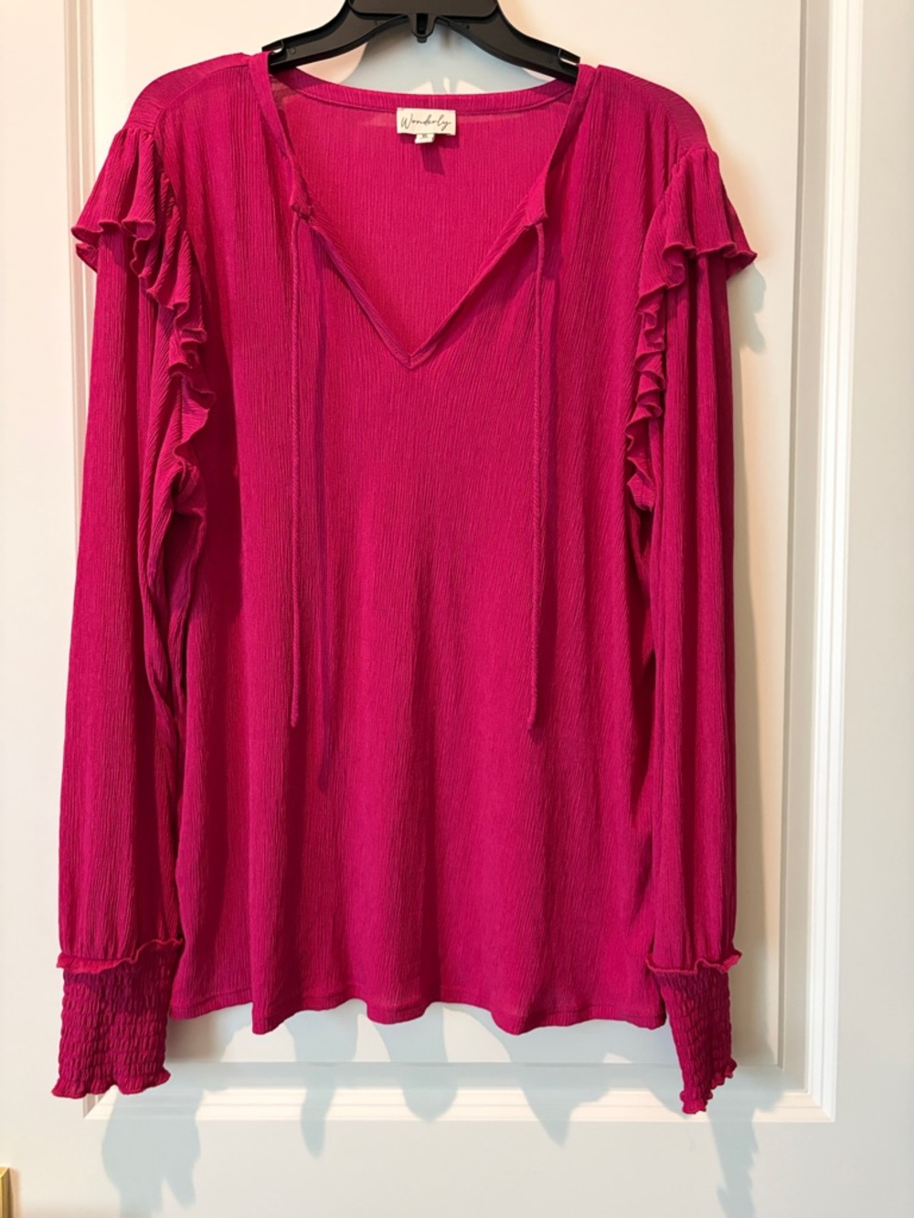 Wonderly Ruffle Shoulder Top - Picture 4 of 7